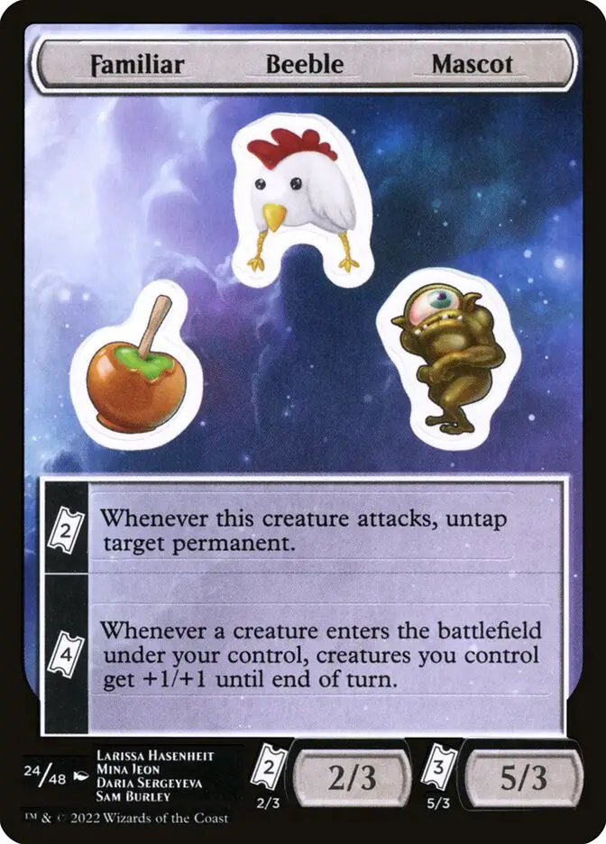 Familiar Beeble Mascot (Unfinity Sticker Sheets)