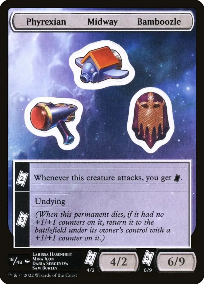 Phyrexian Midway Bamboozle (Unfinity Sticker Sheets)