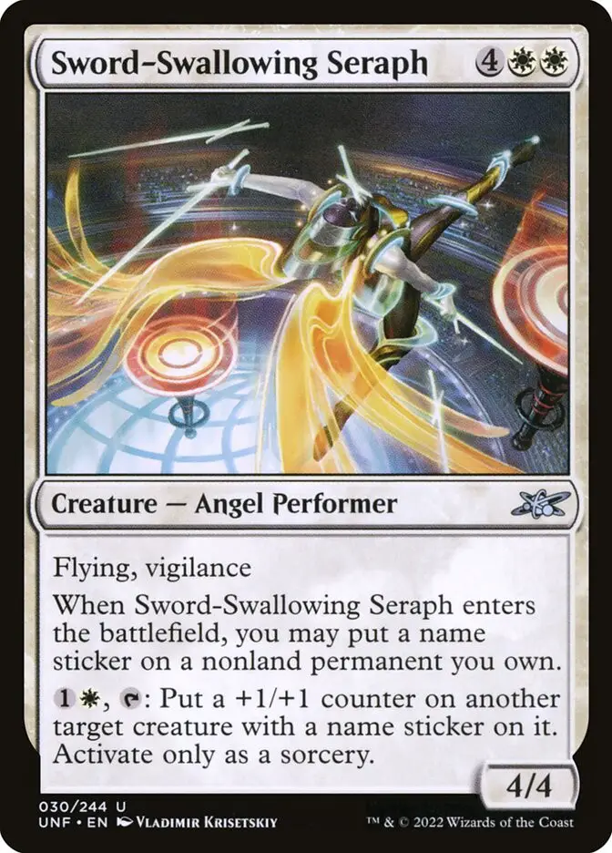 Sword Swallowing Seraph (Unfinity)