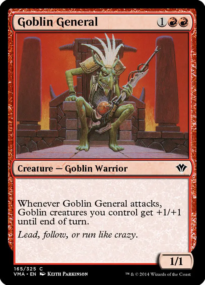 Goblin General • Creature — Goblin Warrior (Vintage Masters) - MTG Assist