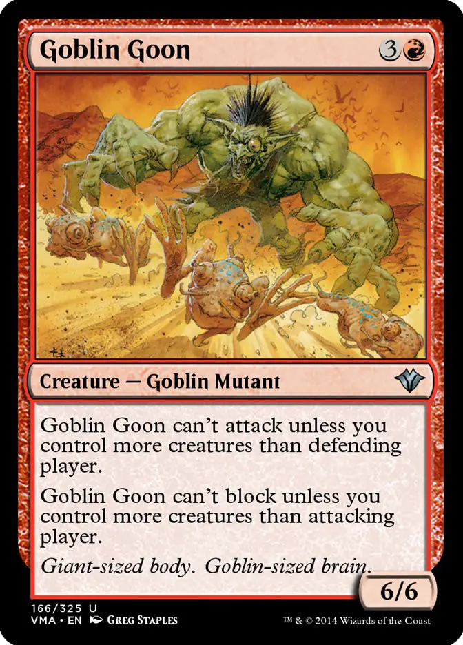 Goblin Goon • Creature — Goblin Mutant (Vintage Masters) - MTG Assist