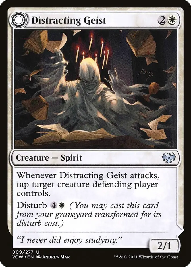 Distracting Geist    Clever Distraction (Innistrad: Crimson Vow)