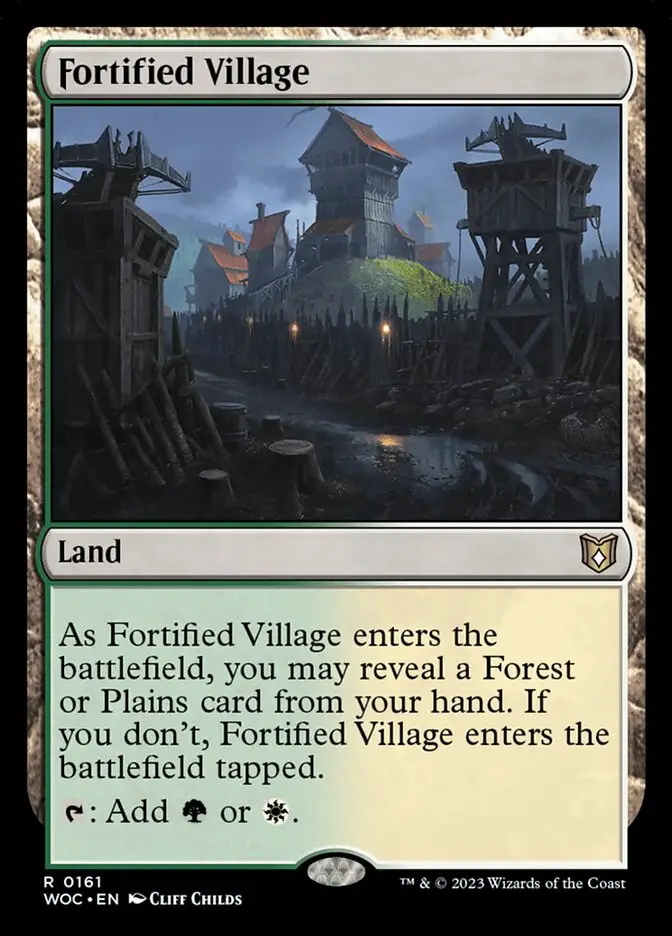 Fortified Village (Wilds of Eldraine Commander)