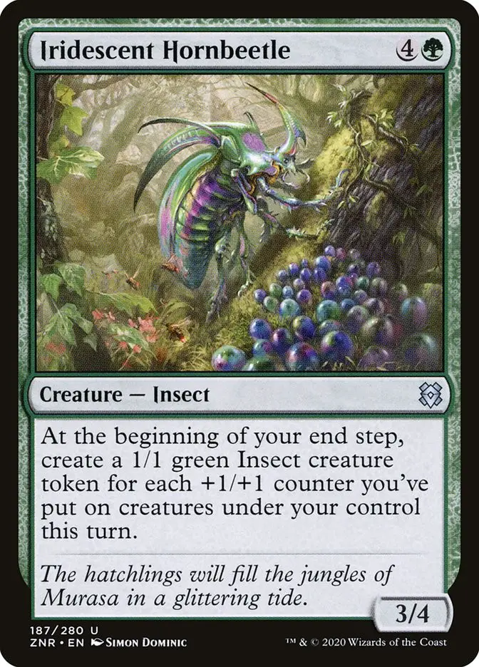 Iridescent Hornbeetle (Zendikar Rising)